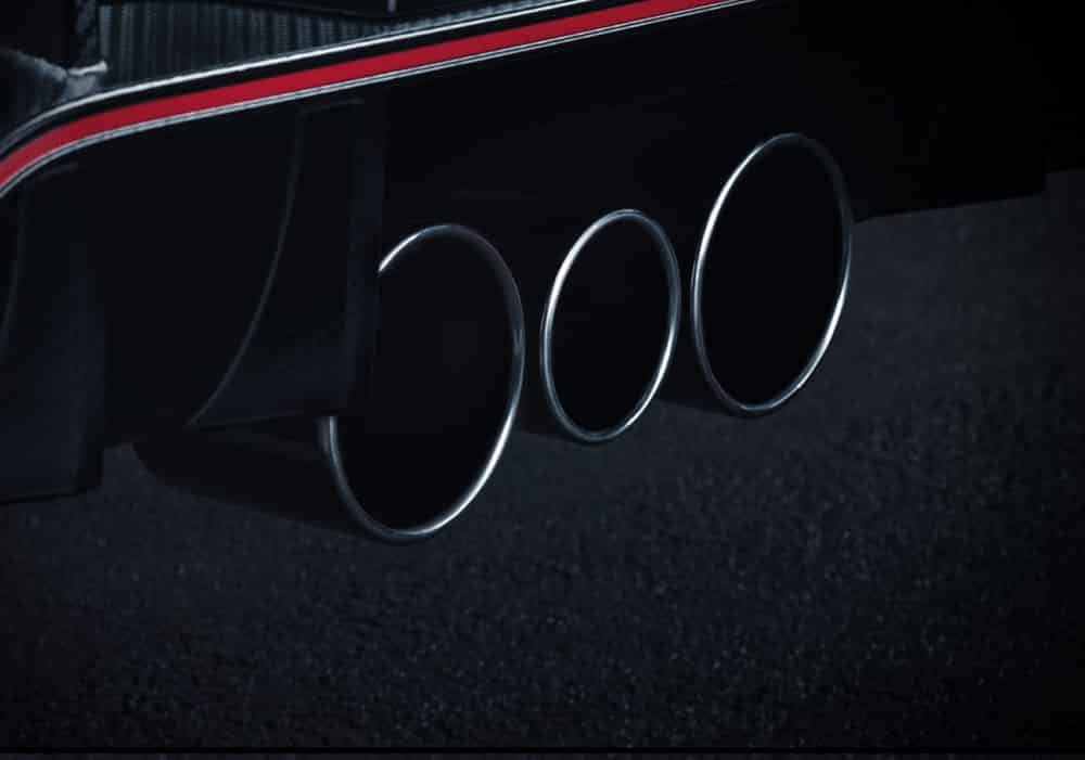 Type R Triple exhaust with finisher
